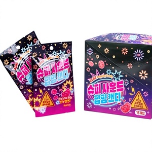 Low MOQ Chocolate Coated Strawberry Popping Candy | 10g Retail Bag <b>Kids</b> Candy Trial Order Wholesale - Product Image 1