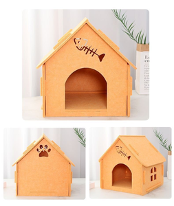 Haustierbett Hersteller Eigenmarke Produkt orthopädisches Hundebett flauschiges Haustierfilz-Haus - Product Image 5