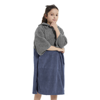 Peignoir de bain à séchage rapide à motif Offre Spéciale personnalisé Poncho Serviette de plage à capuche en coton pour le surf des enfants