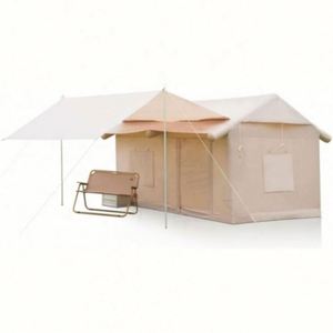 Carpa de Camping Familiar Grande de Lujo para 4 Estaciones, con Postes Inflables de Fibra de Vidrio, Montaje Rápido, Una Habitación, 1500-2000mm, Impermeable - Product Image 3