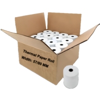 Rouleau de papier thermique blanc 80 mm pour caisse enregistreuse POS, sans BPA, haute qualité, 45-70 g/m², papier de reçu pour impression numérique