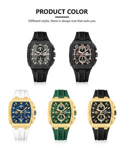 Montre de Luxe Sportive pour Homme 8488 de Marque Prestigieuse, Quartz, Acier Inoxydable, Étanche, Chronographe, Lumineuse, Calendrier, Décontractée et Professionnelle - Product Image 6