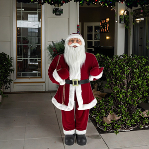 Ông già Noel đứng cao 120cm với túi quà trang trí lễ hội Giáng sinh truyền thống - Product Image 3