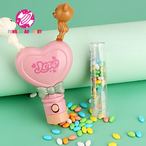 Caramelos de Plástico con Forma de Corazón, Dulces de Colores, Regalo para Niños, Tabletas de Azúcar en Tubo, Ositos de Peluche - Product Image 2