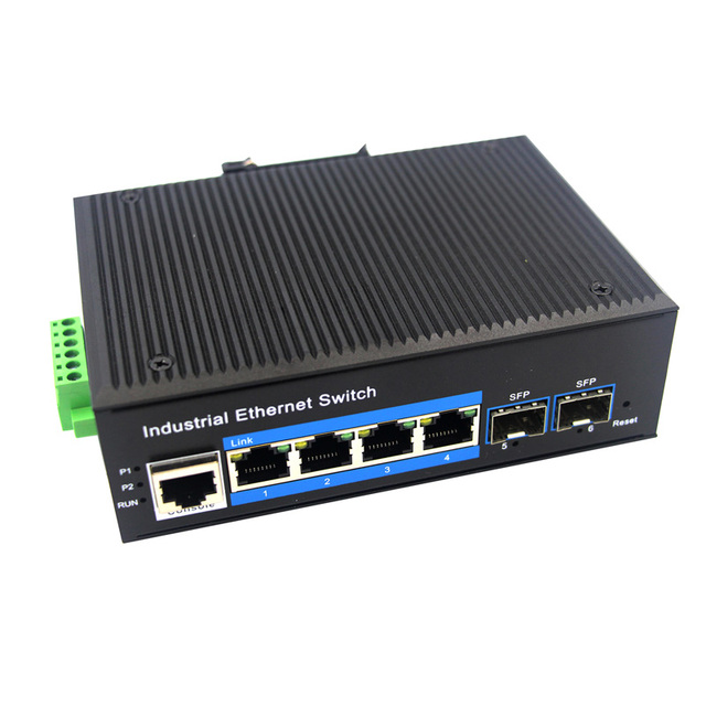 Best Quality Full Gigabit Fiber PoE Powered 8-Port 10/100/1000BASE-TX + 2G SFP Managed Industrial PoE Switch Metal Construction
