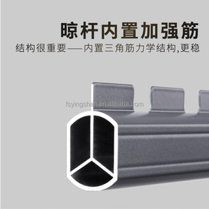 Gancho de tela de techo de alta resistencia, tendedero de aluminio, tendedero de ropa, colgadores de ropa montados en la pared - Product Image 2