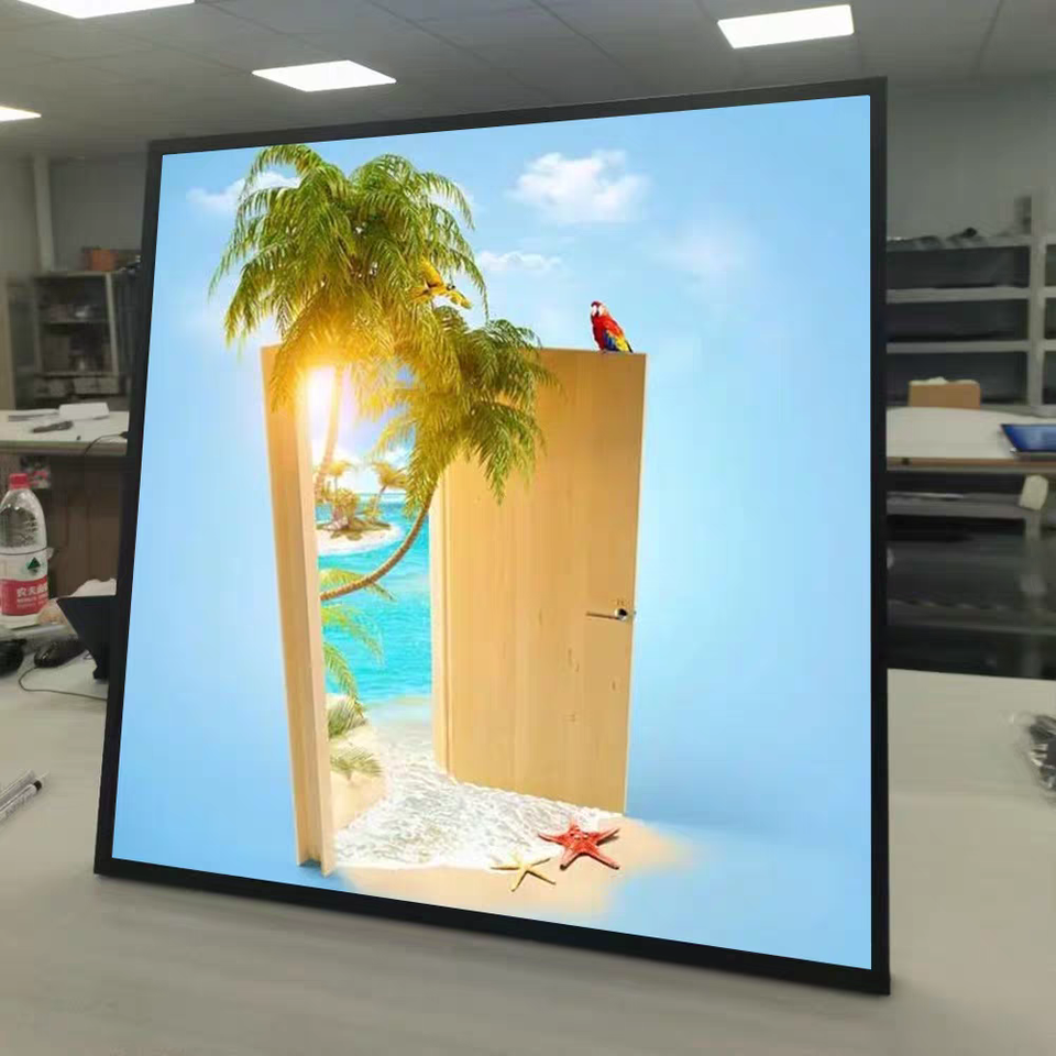 Ultra Slim Square 4K LED Display Panel with Built-In CMS Front Service ...
