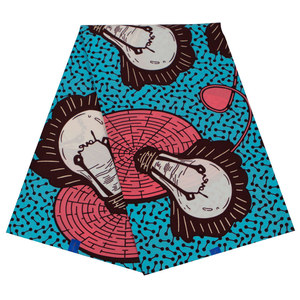 Telas de cera africana para boda, encaje nigeriano de Ankara bordado de alta calidad - Product Image 1