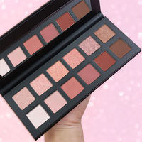 Professionelle 12-Farben Vegane Matte Schwarze Lidschatten-Palette Private Label Langanhaltend Wasserfest Augen-Make-up Großhandel