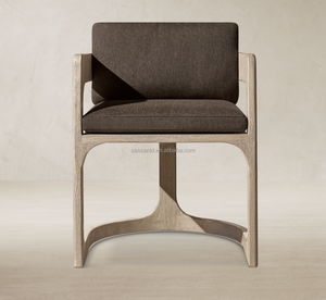 Fauteuil <span class=keywords><strong>en</strong></span> teck patiné Cassale, design moderne et élégant, pour patio et jardin, inspiré des Sassanides - Product Image 2