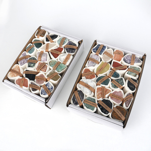 Wholesale Natural Raw Crystal Rough Mixed Color Stone Gift <b>Box</b> with Stone Name - Product Image 6