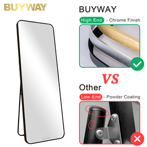 Lớn trang trí nhà khổng lồ lớn vàng dài lớn khung kim loại toàn bộ cơ thể đầy đủ kích thước đứng đầy đủ chiều dài sàn gương với đứng - Product Image 3