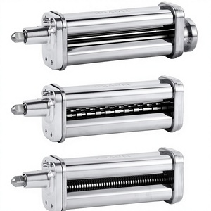Ensemble d'accessoires pour robot culinaire <span class=keywords><strong>KitchenAid</strong></span>, machine à pâtes, acier inoxydable, rouleau à pâtes, coupe-pâtes spaghetti, fettuccine, lave-vaisselle - Product Image 1