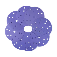 Offre Spéciale : Disque de ponçage en céramique de 6 pouces avec fixation auto-agrippante pour l'élimination de matériaux et la reprise de surface, grain 60, violet