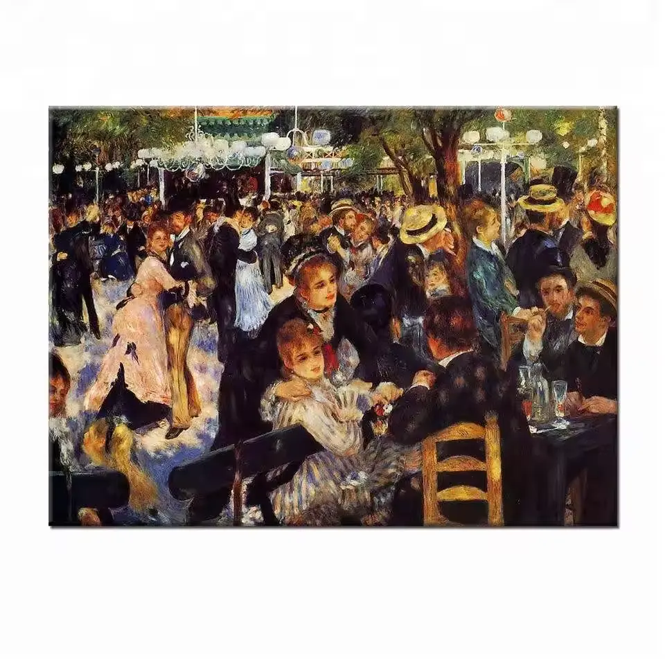 Hete Verkoop Franse Renoir Gevierde Meesterwerken Impressionisme Handgemaakt Hoge Kwaliteit Dansend Olieverfschilderij Op Canvas