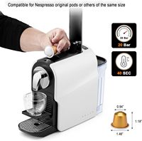 Machine à café expresso à capsules pour la maison, compatible NS Original Pods, pompe haute pression 20 bars, entièrement automatique et programmable