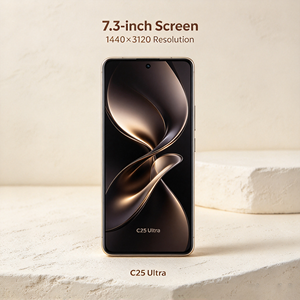 Smartphone C25 à écran ultra-large de 7,3 pouces, batterie de 8000 mAh, triple caméra, déverrouillage facial, téléphone portable avec 1 To de stockage, Android pas cher - Product Image 4