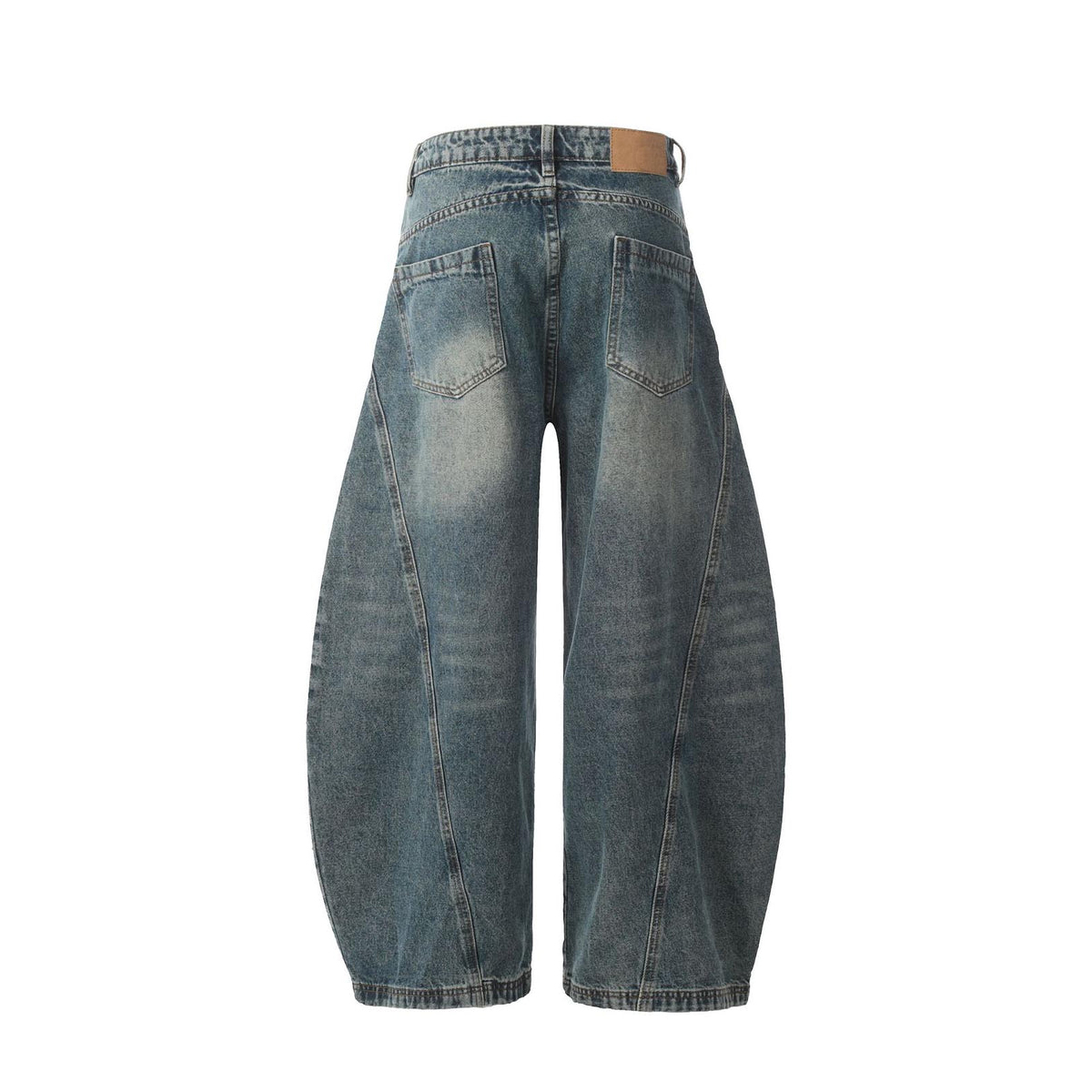YOURNUS】Big Boy String Balloon Denim Pants Men Jeans