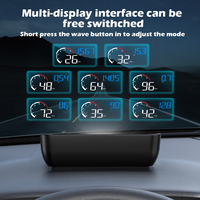 M10 OBD2 Auto Car HUD Display Km/H MPH Head up Display Indicateur de vitesse sur la vitre de la voiture