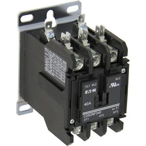 Contactor Magnético Eaton 40A 3 Polos 120V CA Trifásico Montaje en Riel DIN C25DNF340 - Product Image 1