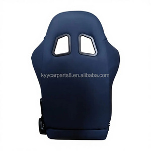 Sièges sport inclinables <span class=keywords><strong>Recaro</strong></span> en cuir PVC noir avec surpiqûres noires, sièges baquet de course en cuir carbone - Product Image 5