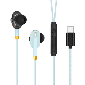 Auricolare personalizzato con logo 4ft 1.2M cablato tipo C per iPhone in-Ear USB C con cavo auricolare vivavoce per iPhone 15 - Product Image 5