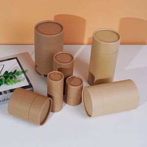 Hot-Selling OEM Customized Printing Size Eco-Friendly Biodegradable Kraft Paper Tube Packaging Box for T-Shirt Dress Stationery