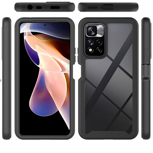 Funda protectora de Tpu a prueba de golpes para Xiaomi <span class=keywords><strong>Redmi10</strong></span> 11 note 8 9 10plus, carcasa frontal a la moda, antigolpes, 2 en 1 - Product Image 2