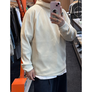 <span class=keywords><strong>Felpa</strong></span> con Cappuccio Leggera e Traspirante con Logo Personalizzato, Tessuto Waffle, per Escursionismo e <span class=keywords><strong>Trekking</strong></span> - Product Image 4