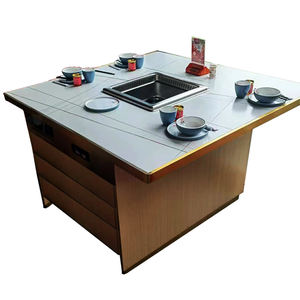 Marmite chaude pour <span class=keywords><strong>barbecue</strong></span> intérieur personnalisé <span class=keywords><strong>table</strong></span> de <span class=keywords><strong>barbecue</strong></span> <span class=keywords><strong>table</strong></span> en pierre frittée <span class=keywords><strong>avec</strong></span> <span class=keywords><strong>barbecue</strong></span> <span class=keywords><strong>barbecue</strong></span> marmite <span class=keywords><strong>table</strong></span> à manger intégrée - Product Image 2