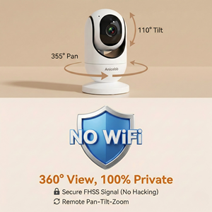 Anicebb Telecamera Monitor per Bambini di Alta Qualità, 2.4GHz, Visione Notturna, Promemoria Pasti, Ninna Nanna, ABM780, Schermo 7.0 Pollici - Product Image 4