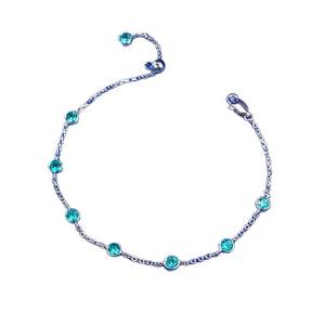 OEM joyería personalizada 2025 verano nuevo S925 plata Pala Color burbuja pulsera moda Joker puede hacer tobillera - Product Image 5