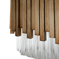 Lustre suspendu en fer doré antique avec cristaux, décoration intérieure de luxe, luminaire LED avec 2 ans de garantie