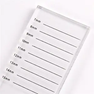 Clear Lash Tile Acrylic Pallet Individual Eyelash Extension Glue Plate Volume Eyelashes Stand Glue Holder