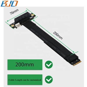 محول <span class=keywords><strong>M</strong></span>.2 NGFF Key-<span class=keywords><strong>M</strong></span> إلى فتحة PCI-E 3.0 4X بزاوية 90 درجة + كابل تمديد عالي السرعة 10-100 سم - Product Image 3