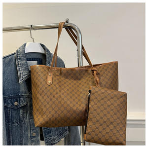 2025奢华两件套品牌女包PU皮革斜挎包拉链女包 - Product Image 4