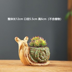 <span class=keywords><strong>Maceta</strong></span> <span class=keywords><strong>de</strong></span> cerámica con forma <span class=keywords><strong>de</strong></span> <span class=keywords><strong>tortuga</strong></span>, animal pequeño, creativo, flexible, simple, retro - Product Image 5