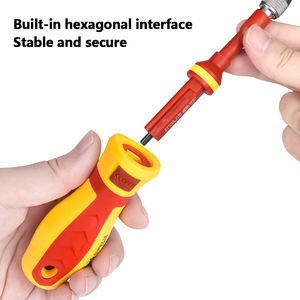 Chave de fenda combinação retrátil multi-função 18 em <span class=keywords><strong>1</strong></span> e testador de tensão com vários bits Home Repair Tool Set - Product Image 3