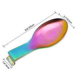 Supporto per <span class=keywords><strong>mestolo</strong></span> per spatola resistente supporto per cucchiaio per utensili supporto per cucchiaio in acciaio inossidabile per piano cottura - Product Image 2