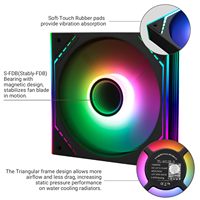 Thermalright TL-M12R-S ARGB Cooling Gaming CPU Case Fan 4pin PWM Silent 120mm Computer Cooler Fan 23.2dBA