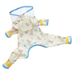 Manteau imperméable à imprimé animal mignon pour petits et moyens chiens et chats, vêtements d'extérieur en Polyester pour quatre saisons, vêtements pour animaux de compagnie - Product Image 5