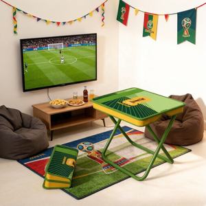 Tabouret pliant en aluminium sous licence <span class=keywords><strong>FIFA</strong></span> 2026 pour le visionnage, le camping et le jardin - Siège compact et portable Vert/Jaune Vif - Product Image 4