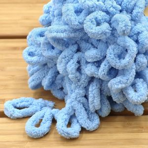 Fil à boucles pour doigts en gros, fil chenille épais pour couverture tricotée à la main - Product Image 2