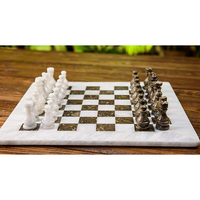 Échecs de haute qualité, nouveau design individuel, jeu de société haut de gamme, tuiles en marbre Wizard's Steeplechase pour enfants, options personnalisables