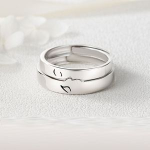 Anillo de Beso Romántico para Parejas, Regalo de San Valentín para Hombre y Mujer, Anillo con Figura de Amor Exagerado, Regalo Creativo y Chic - Product Image 4