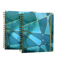 Carnet de notes écologique en cuir/tissu avec reliure spirale et agrafée pour l'écriture et les étudiants
