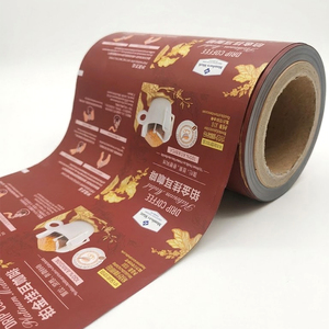 Film laminé imprimé <span class=keywords><strong>sur</strong></span> mesure pour emballage de sachets de café filtre en plastique, sachets de snacks, sachets de poudre, film en rouleau pour emballage. - Product Image 1