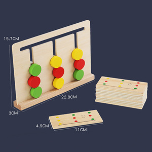 Comniki Montessori didattica versione <span class=keywords><strong>professionale</strong></span> scuola materna <span class=keywords><strong>educazione</strong></span> precoce a tre colori gioco giocattolo in legno insegnamento Standard - Product Image 6
