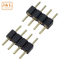 Connecteur d'en-tête de broche mâle simple ou double rangée de 2.54mm broche ronde droite pour connexions de fil dans un produit de genre unique PCB