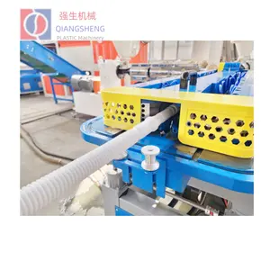 Plástico PVC HDPE PE tubo corrugado línea de extrusión planta de fabricación/PVC conducto eléctrico tubo manguera que hace la máquina